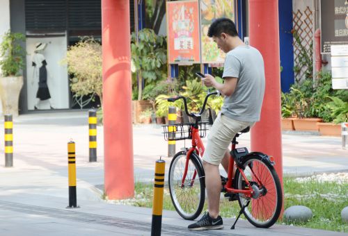 共享單車福澤玉林圖片