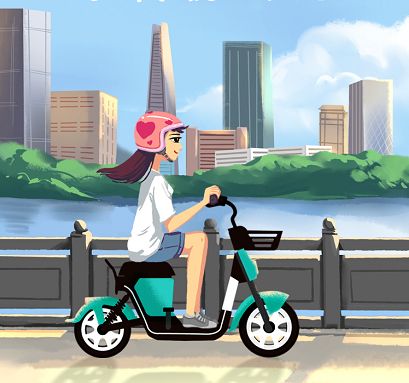 共享電動車，夏日出行“神器”圖片