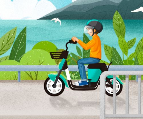 “雙碳”大背景下的共享電動車是優(yōu)化城市交通基礎(chǔ)建設(shè)的重要助力圖片